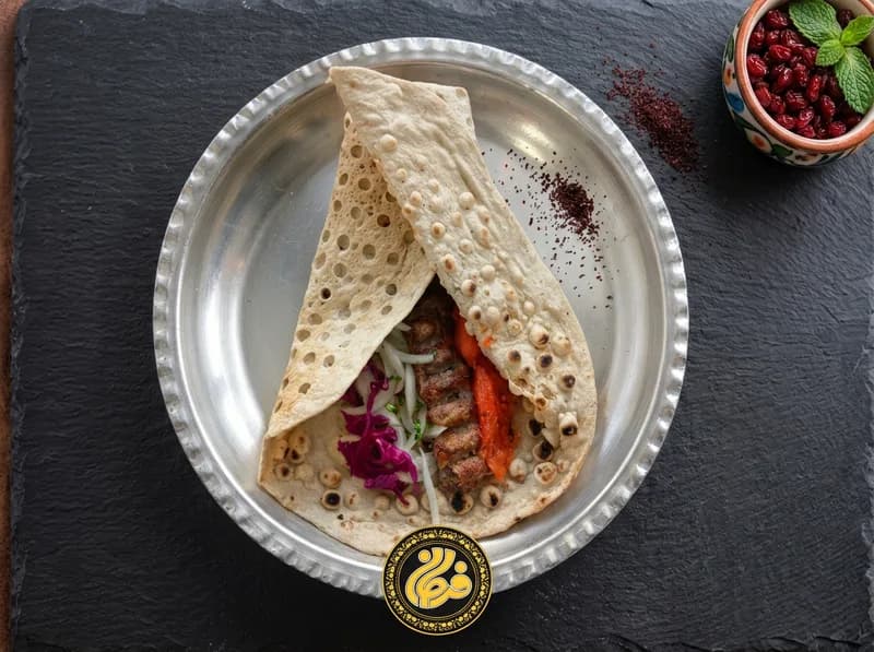 خوراک لقمه کوبیده گوشت